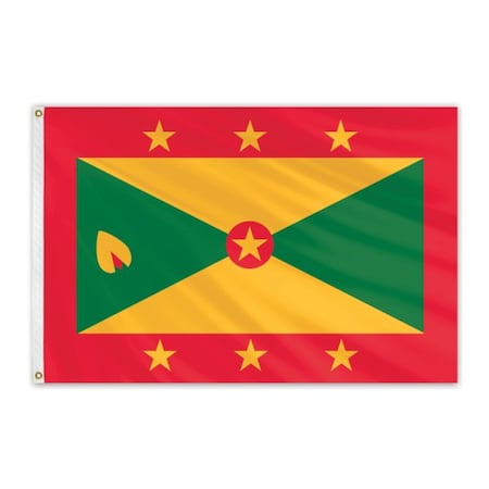 Grenada Outdoor Nylon Flag 6'x10'